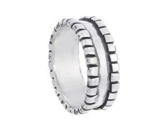Men's rings, Men silver ring, Sterling silver men's ring, 925 men ring, Men oxidized silver band ring, Unique statement male ring wedding