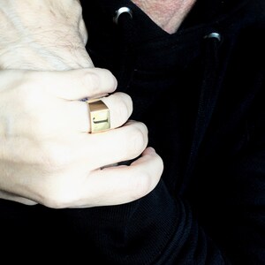 Anillo de nombre personalizado, anillo de sello personalizado, anillo de sello grabado, anillo inicial, anillo meñique personalizado, anillo de sello, regalo de novia marido