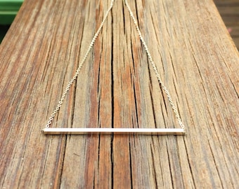 Silver Bar Necklace for women, Silver Necklace, Silver Bar Pendant, Silver jewelry, Layering Necklaces, Minimalist jewelry, Modern necklace