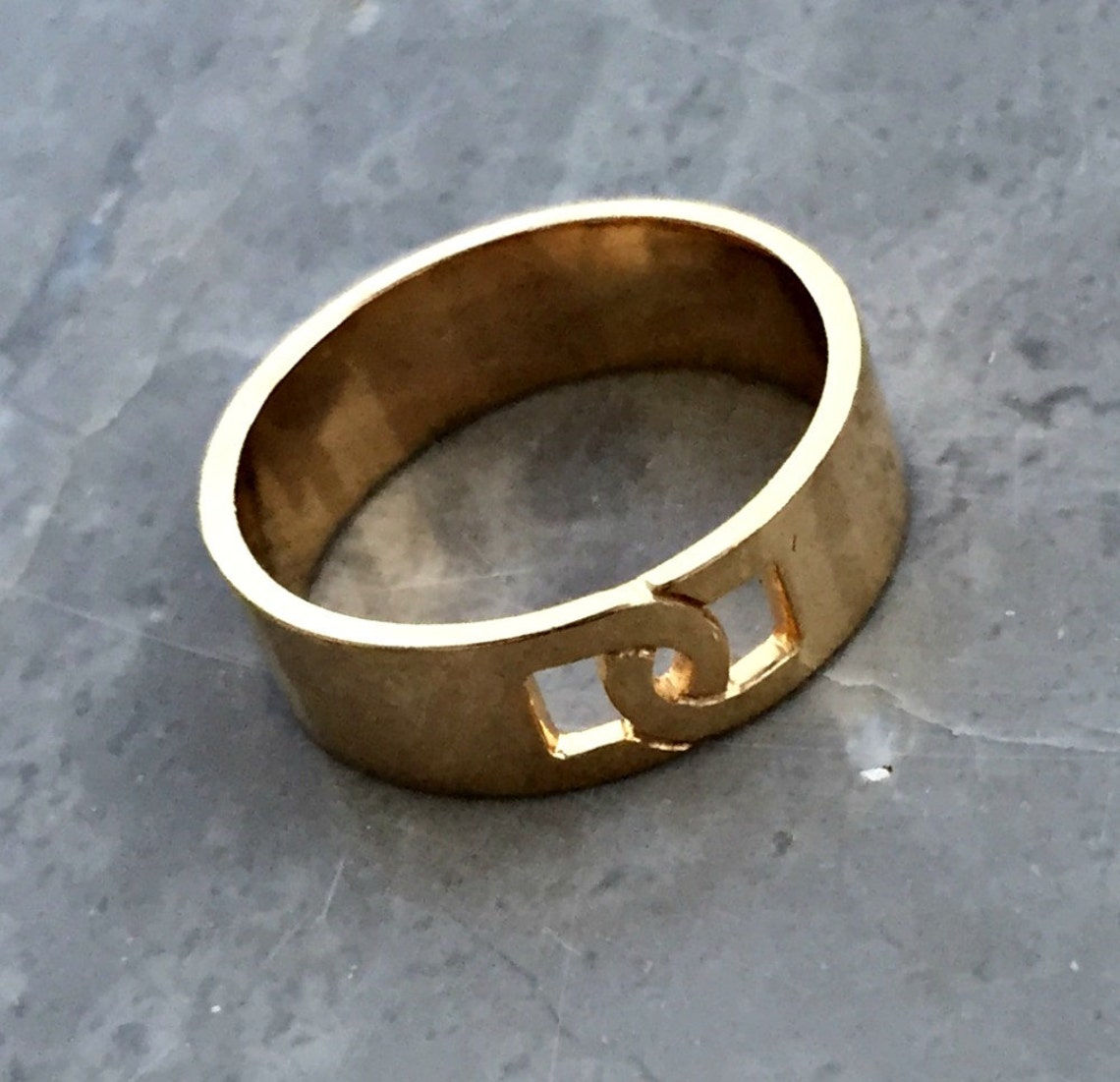 etsy mens gold wedding bands