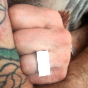 Signet ring, Sterling silver mens ring, 925 silver Man ring, Mens signet, Male silver ring, Mens ring, Bold man ring,  Rectangle ring
