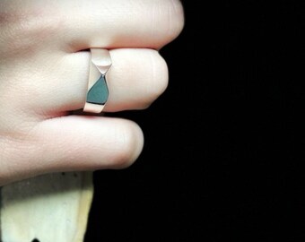 20/80 リング Silver Geometric Ring, Spike Ring, Triangle Ring, Solid