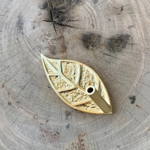 Wierookstokjehouder, handgemaakte wierookbrander, creatieve metalen wierookstokjehouder, vergulde koperen wierookhouder, huisgeuren
