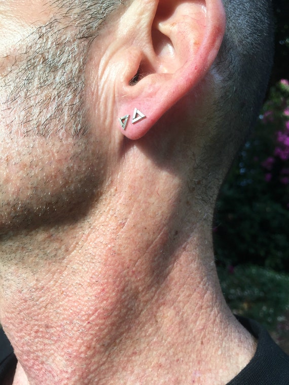 Men Earrings for Men Silver Man Earrings Minimalist Studs Earrings