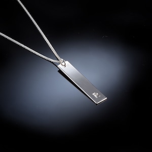 Collar de los hombres, collar inicial del novio, collar personal, collar personalizado de las iniciales, collar para él, collar inicial personalizado