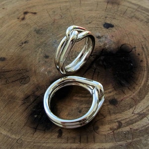 Alternative Trauringe. Paar Versprechen Ring. Seine und Ihre Ringe. Sein und sein. Sie und ihre. Paar Ringe in Sterling Silber. Ringe Set