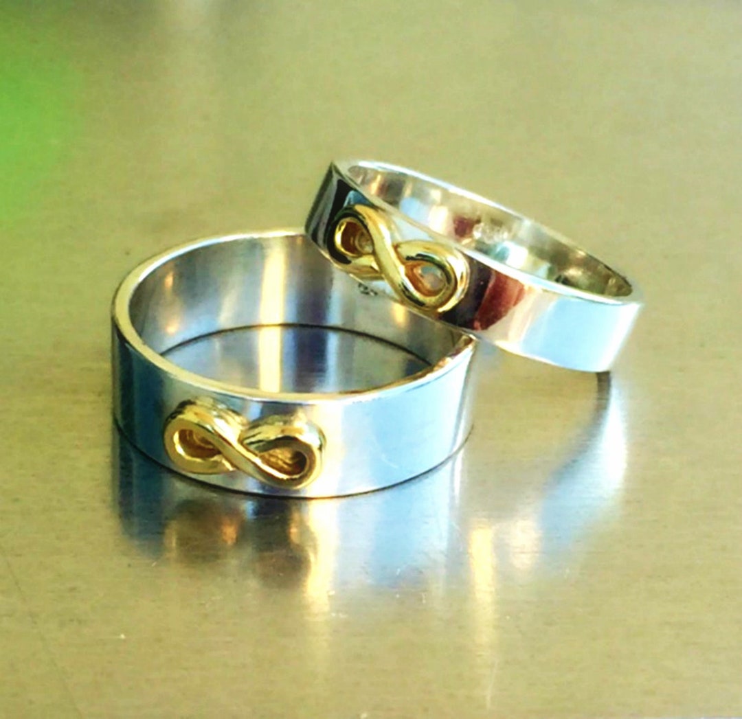 Hot Sale Fashion Rose Gold Romantic Stainless Steel Love Infinity Couple  Ring His and Hers Matching Titanium Rings Unique Gift for Lovers Wedding  Jewelry Stainless Steel for Lovers Engagement | Wish