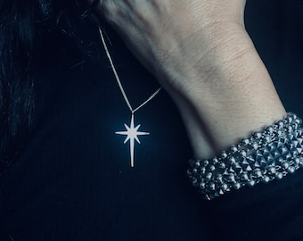 North Star Necklace, Star of Bethlehem necklace, Large star necklace,  northern Star Necklace, Polaris Necklace, Christmas jewelry