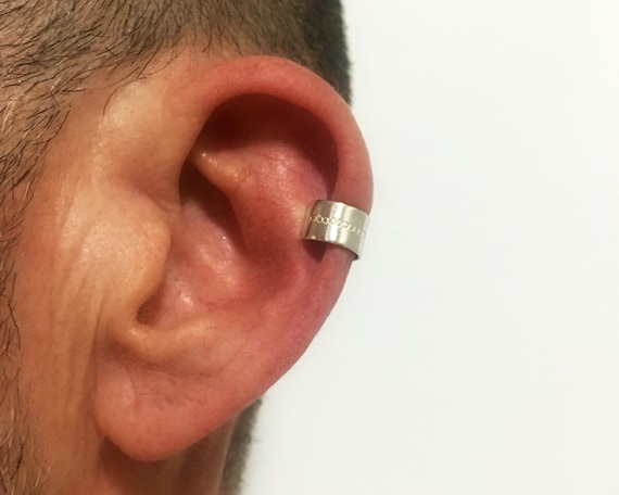 Ear Cuff Non Pierced, Men's Silver Ear Cuff, Ear Cuff Clip