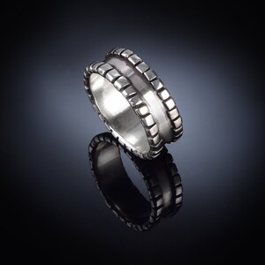 Men&#39;s rings, Men silver ring, Sterling silver men&#39;s ring, 925 men ring, Men oxidized silver band ring, Unique statement male ring wedding