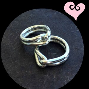 Alternativa vigselringar. Löftesring för par. Hans och hennes ringar. Hans och hans. Hennes och hennes. Parringar i sterlingsilver. Ringset bild 2