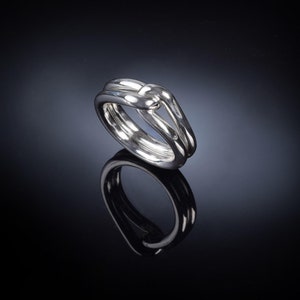 Men silver Ring, Infinity man ring, Men eternity ring ,Men's Engagement Ring, Promise ring, Knot ring, Male engagement ring, Unique men ring
