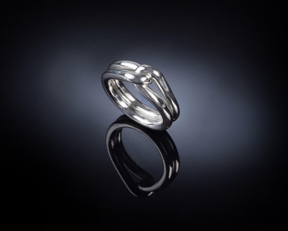Men Silver Ring, Infinity Man Ring, Men Eternity Ring ,men\'s Engagement Ring,  Promise Ring, Knot Ring, Male Engagement Ring, Unique Men Ring - Etsy