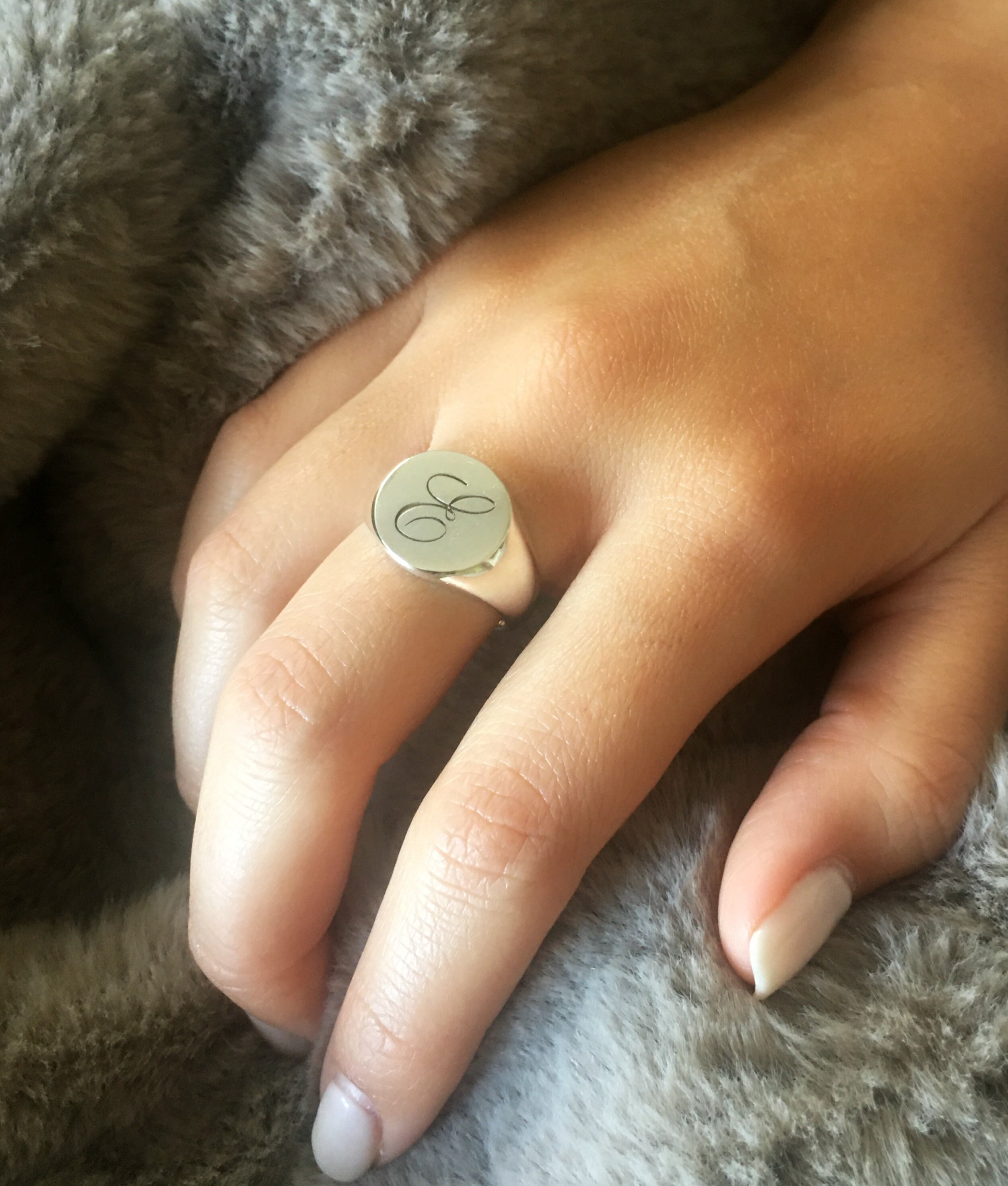 Custom Letter Signet, Man Woman Signet Ring, Signet Ring, Personalized ...