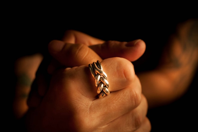 Statement men's ring Heavy ring Men silver ring Male Etsy