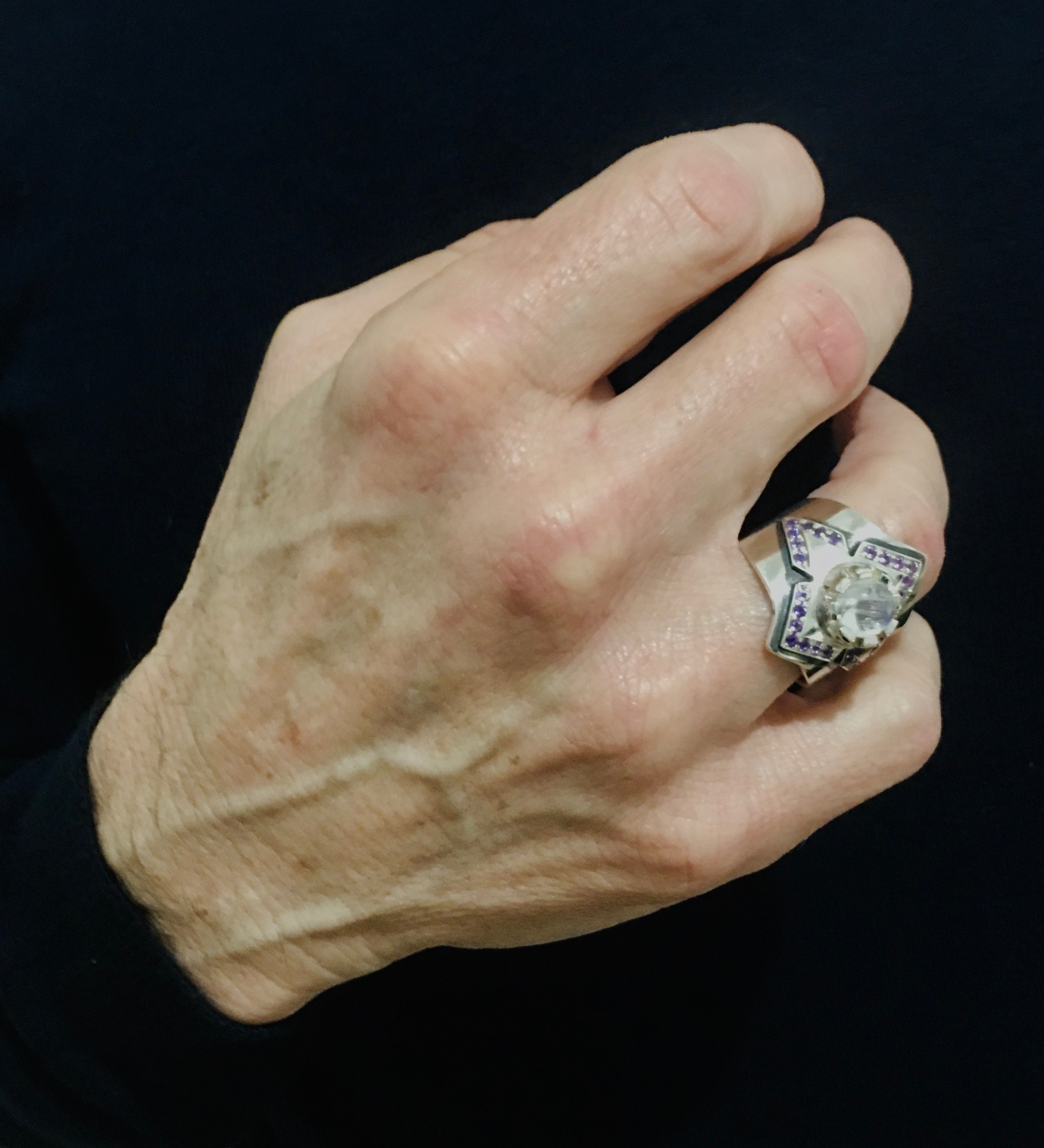 Male Heavy Rings Men's Gemstone Rings, Men Statement Ring, Heavy Meta, Men Bikers Ring ...