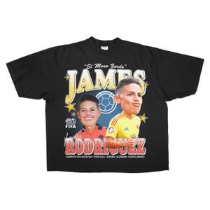 James Rodriguez Cartoon Head Shirt Seleccion Colombia Football Soccer Futbol Team
