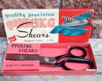 Shears, Scissors, Pinking Shears, Sewing Scissors, Vintage Sewing Accessoiries, Scrapbooking Scissors,