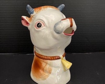 Creamer, Cow Creamer, Milk Container, Vintage Cow Creamer, Milk Holder, Vintage Creamer, The Cow Head Pitcher, Milk Pitcher, Cream Pitcher,