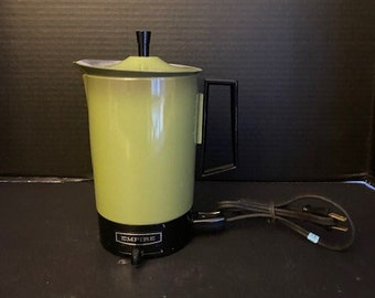 MCM Electric Kettle, Avocado Green Metal Kettle, NOS Electric Kettle, Empire Electric Kettle, Tea Kettle, Hot Water Kettle Hot Water,