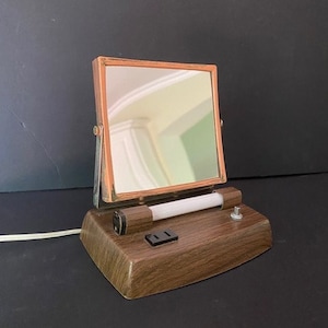 Unisex Mirror, Light And Make Up Mirror With Light Extra Plug, Shaving Mirror, Vintage Shaving Mirror, Grooming Mirror, Vintage Mirror