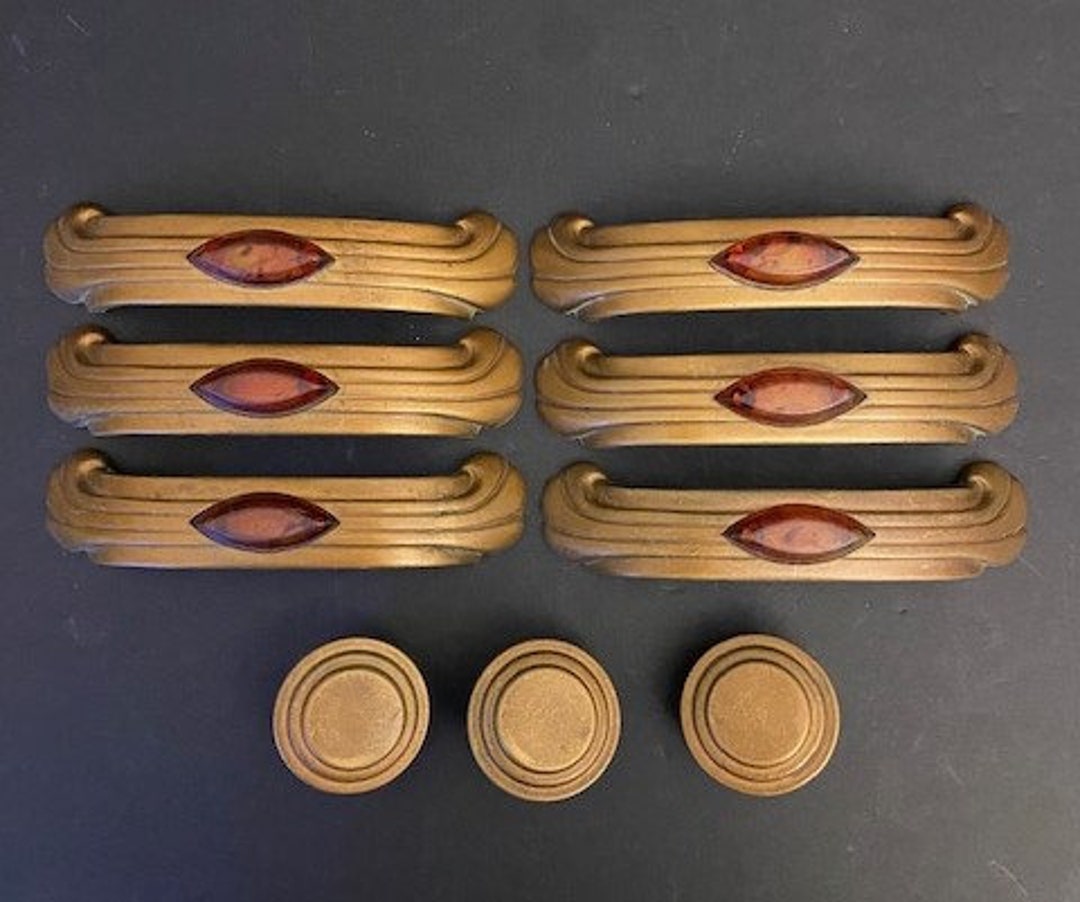 6 Antique Handles Brass Handles Antique Brass Handles Etsy