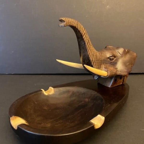 Elephant Ashtray Etsy