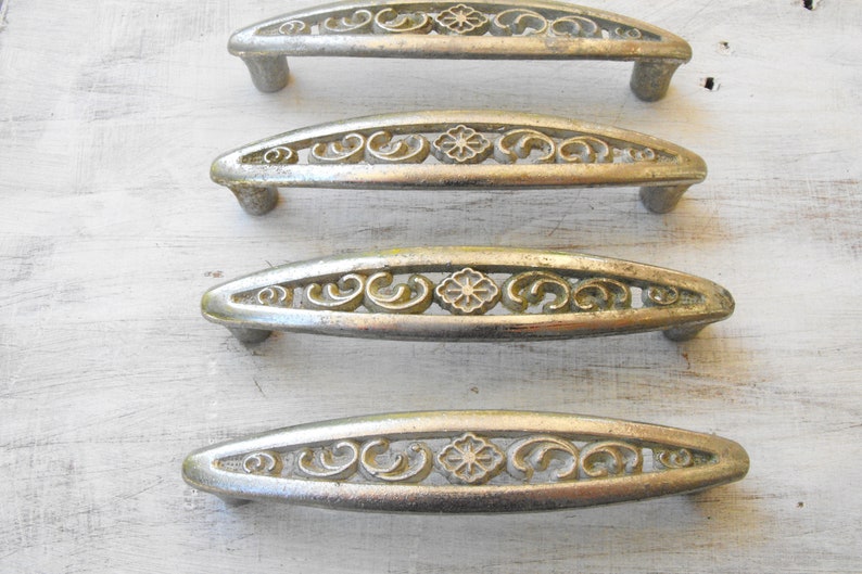 4 Brass Handles Handles Cabinet Hardware Handles Cabinet Handles