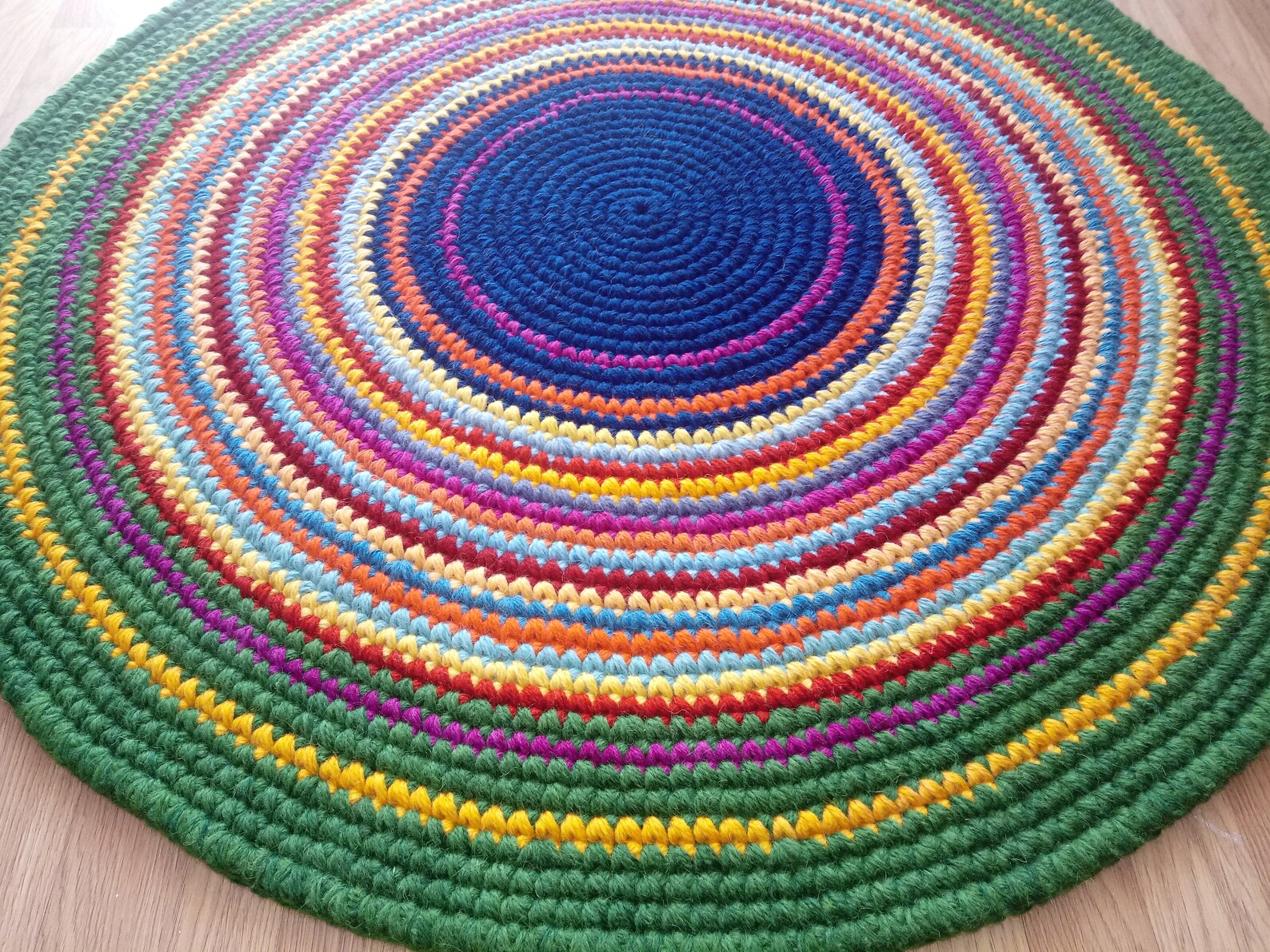 Round rug RAINBOW/Rug/Area RugsHandmade Rug/Carpet/Wool Etsy