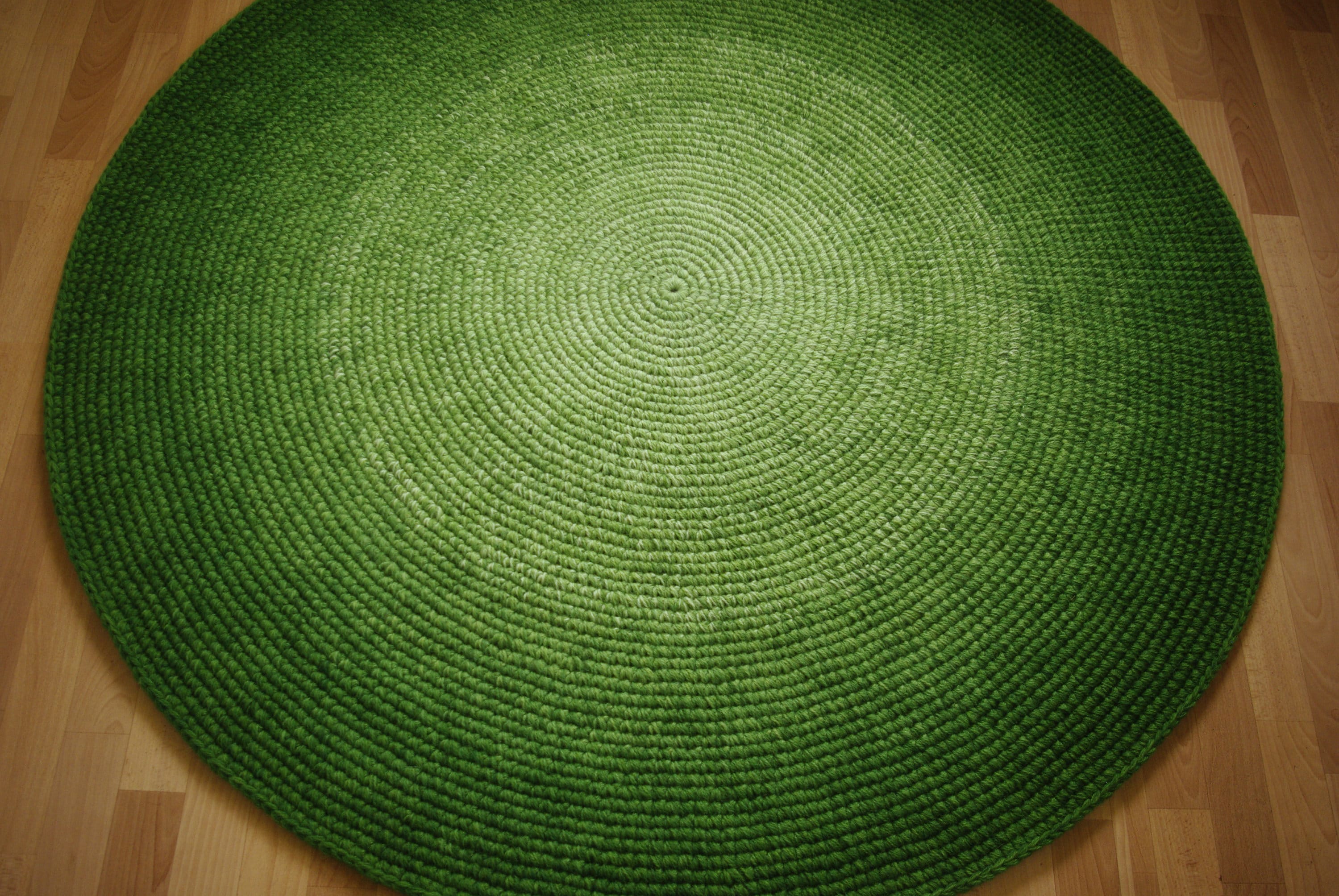 Round Rug, Rug Area Rug Floor Green Rugs Handmade Rug Carpet Wool