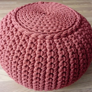 GEHÄKELTER Pouf/Poof/Ottoman/Fußhocker/Home Decor/Kissen/Sitzsack/Bodenkissen