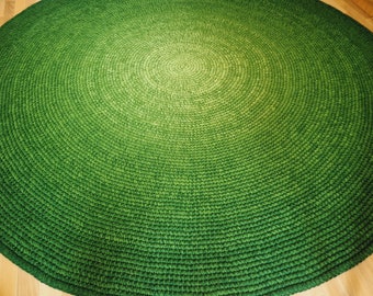 Round rug, Rug Area Rug Floor Green Rugs Handmade Rug Carpet Wool Rug Alfombra Teppich Tapis ковер tappeto tæppe mattateppe 地毯/カーペット