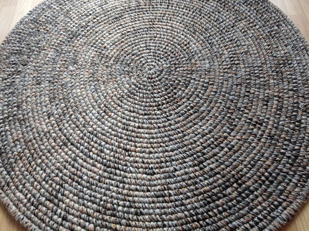 Round Rug Rug Area Rug Floor Rugs Handmade Rug Carpet Wool Rug Alfombra ...