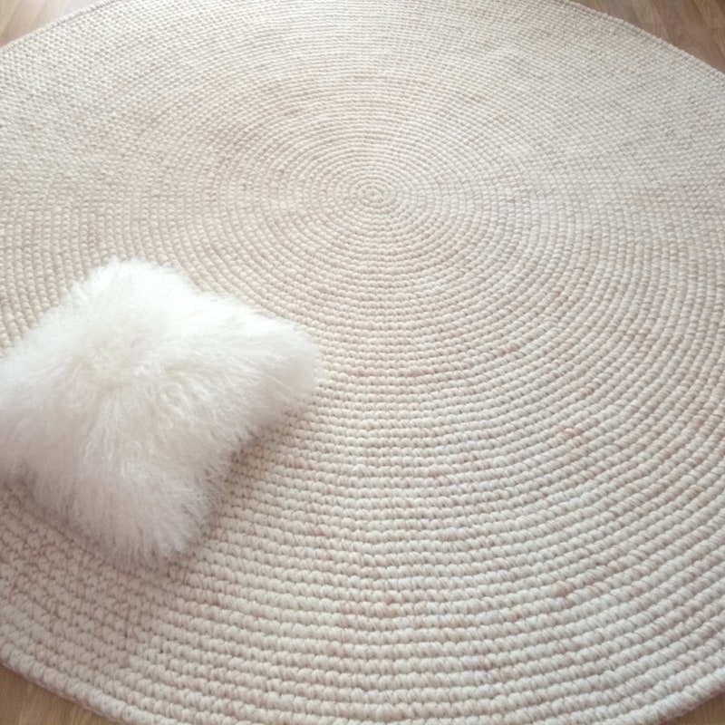 Large Round Rug Etsy Large round rug etsy