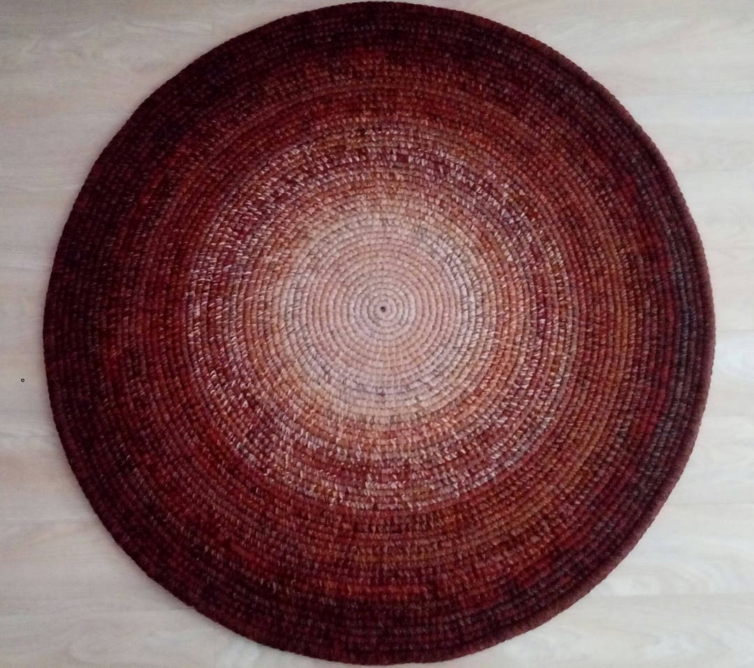 Round Rug Rug Area Rug Floor Rug Handmade Rug Carpet Wool Rug Alfombra ...