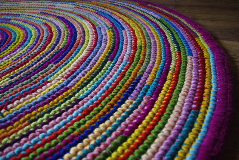 READY TO SHIP Round rug63''160 cmRug Area Rug Etsy