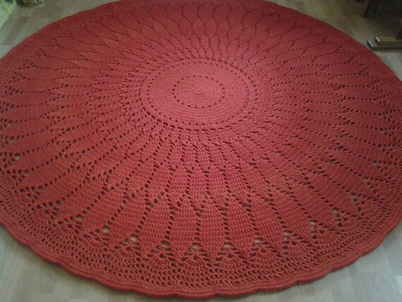 Doily round rugRugFloor RugsHandmade RugCarpetWool | Etsy 100% hand made trapillo carpet. Size 1.40 cm. x 80 cm