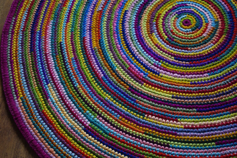 READY TO SHIP Round rug63''160 cmRug Area Rug Etsy