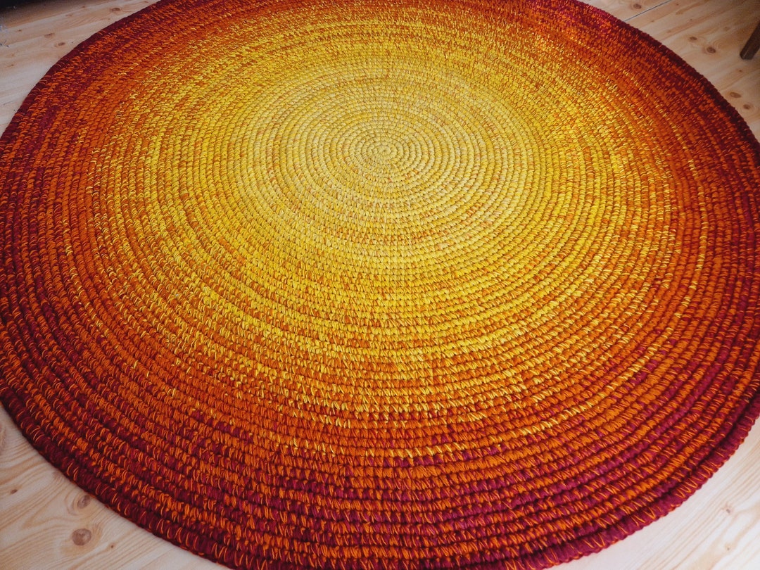 Handmade Circular Rug Round rug/Rugs/Rug/Area Rugs/Floor Rugs/Large Rugs/Handmade Rug/Carpet ...