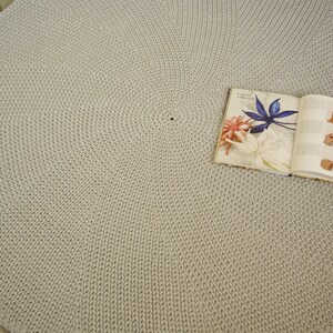 Round rug/Floor Rugs/Handmade Chunky Gray Rug/Carpet/Nursery rug/Cotton Rug/Alfombra/Teppich/Tapis/ковер/tappeto/tæppe/mattateppe