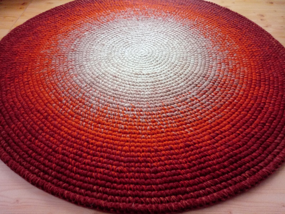 Round rug Rug Area Rug Floor Rugs Handmade Rug Carpet Wool Rug Etsy