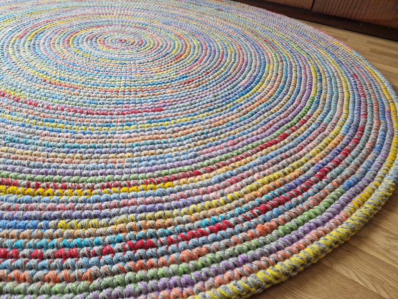 Round rug/Rugs/Rug/Area Rugs/Floor Rugs/Large Rugs/Handmade Rug/Carpet/Wool Rug image 5