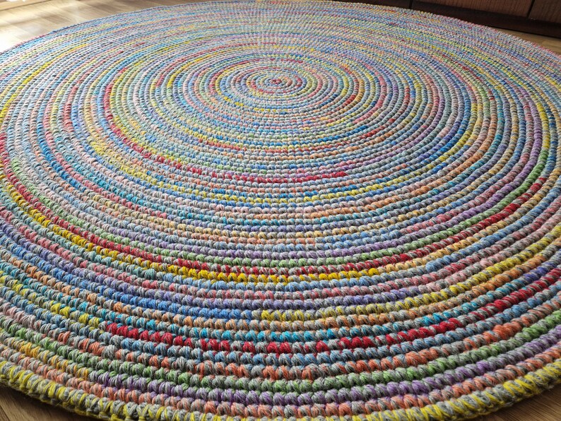 Round rug/Rugs/Rug/Area Rugs/Floor Rugs/Large Rugs/Handmade Rug/Carpet/Wool Rug image 6