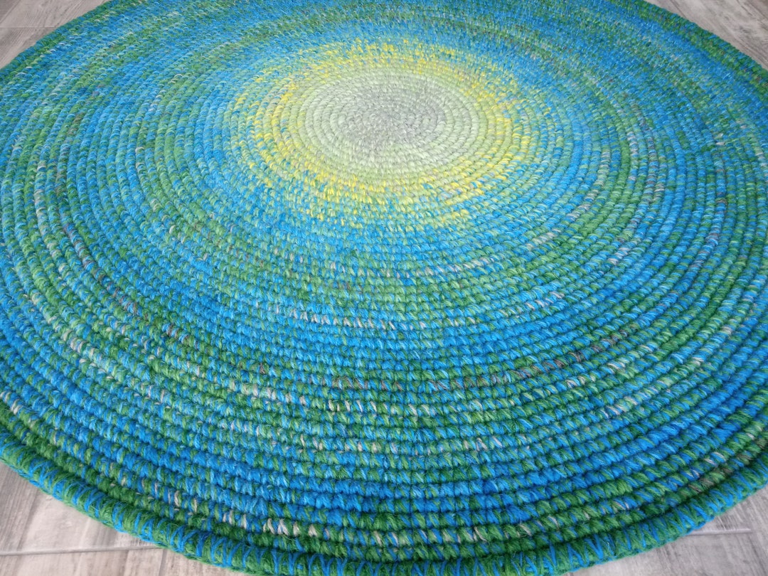Round Rug, Rug Area Rug Floor Rugs Handmade Rug Carpet Wool Rug ...