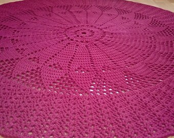 Doily round rug/Handmade Rug/Carpet/Cotton Rug/Alfombra/Teppich/Tapis/ковер/tappeto/tæppe/mattateppe/地毯/カーペット