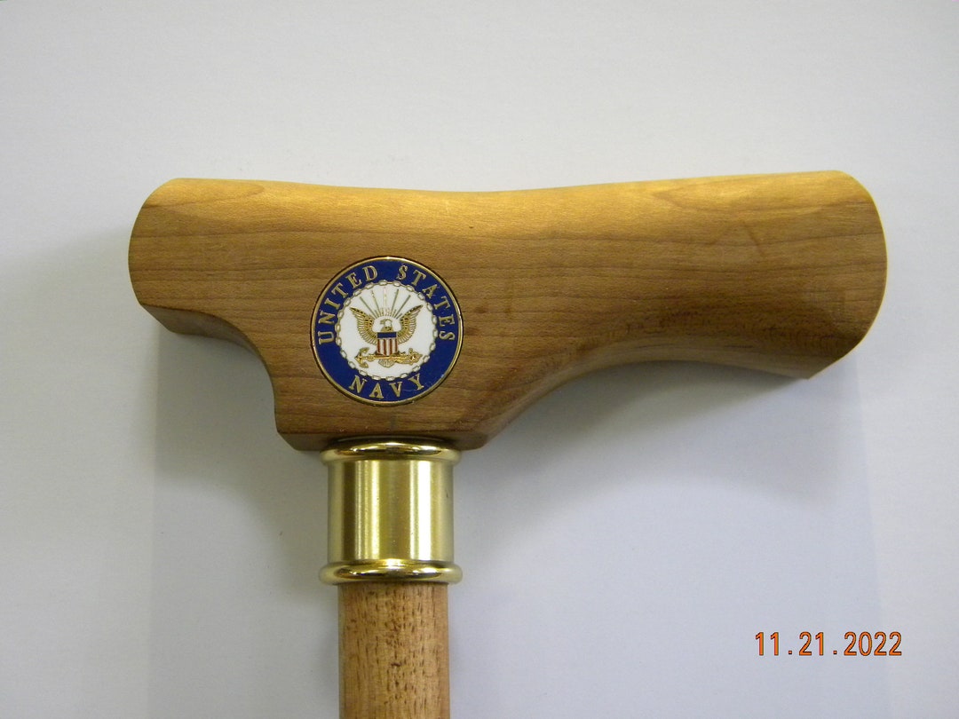 US Navy Veterans Cane Etsy