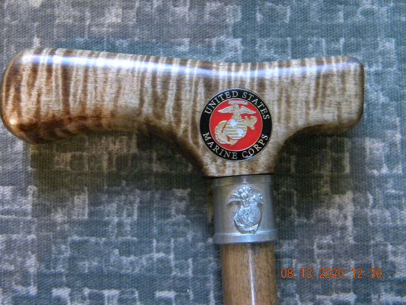 USMC Veterans Walking Cane Etsy