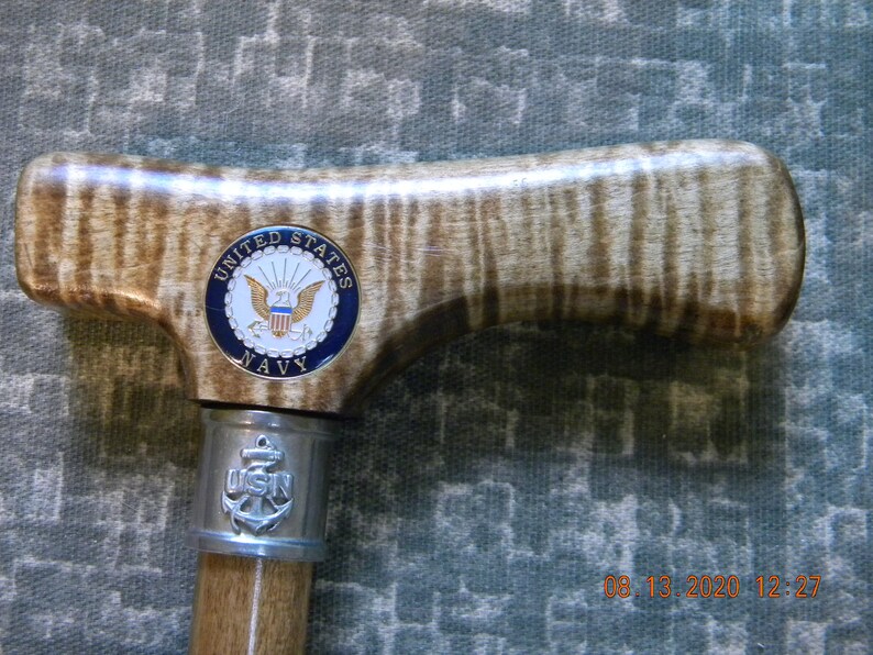 US Navy Veterans Cane Etsy
