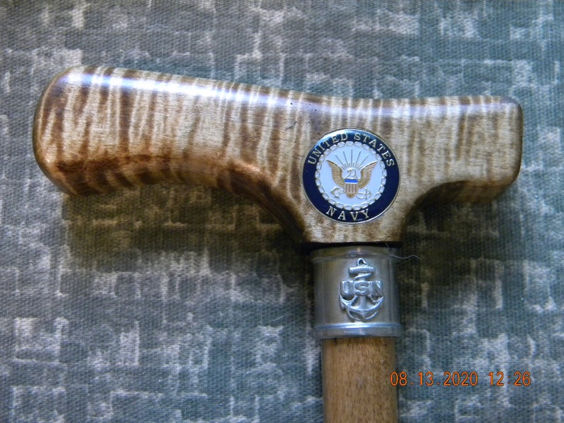 US Navy Veterans Cane Etsy