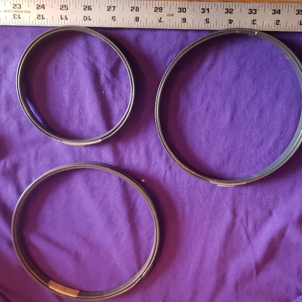 Vintage Metal and Cork Embroidery Hoops 2 sizes